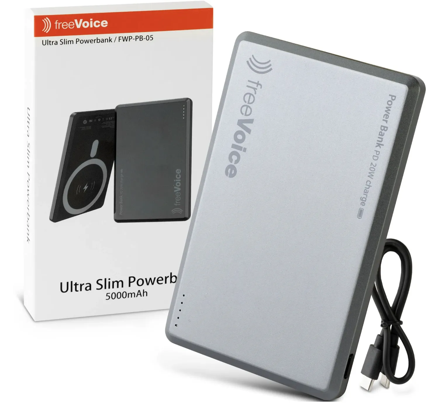freeVoice – ultra slim powerbank