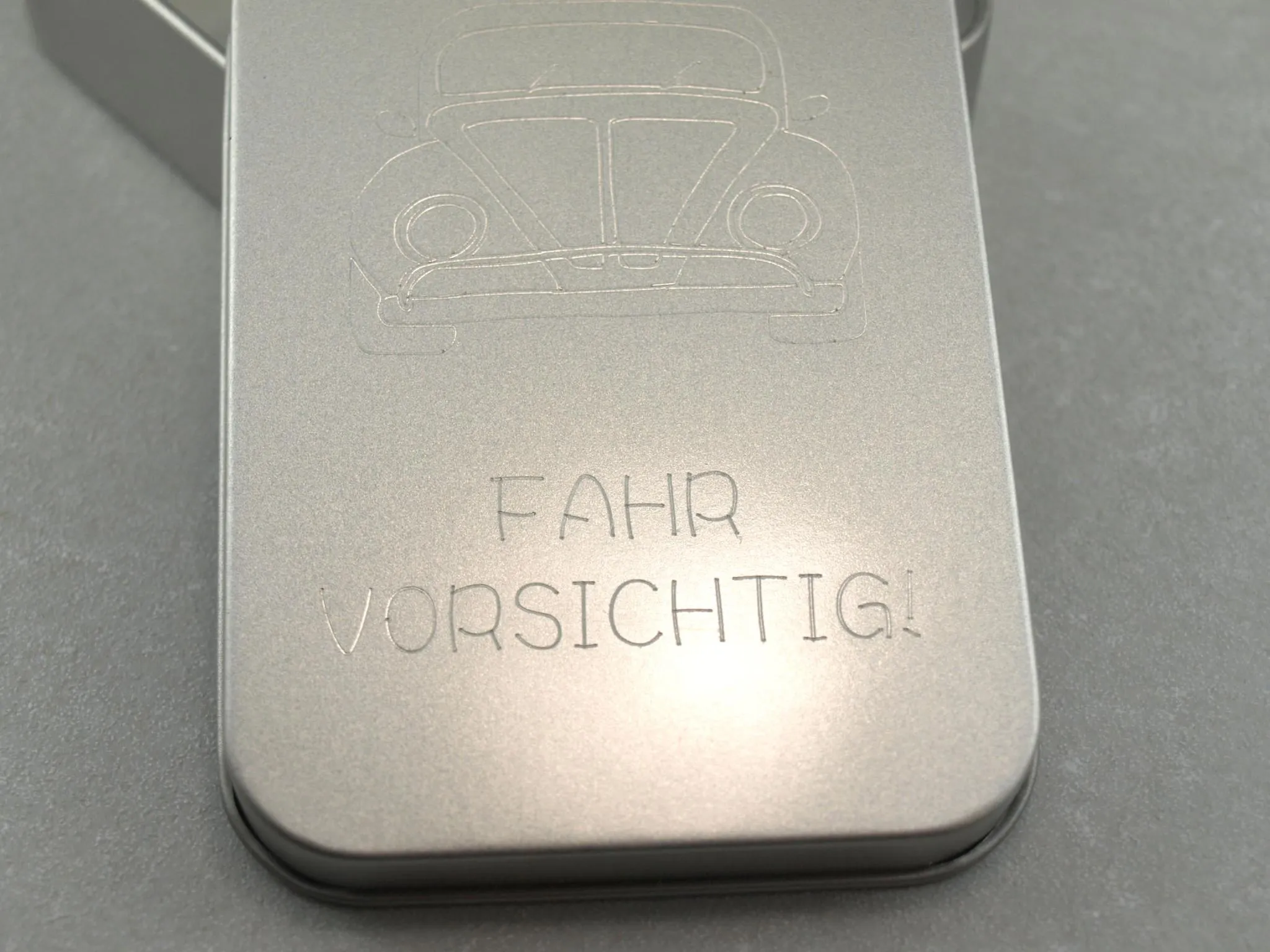 Geschenkdose “Fahr vorsichtig” – Bild 2