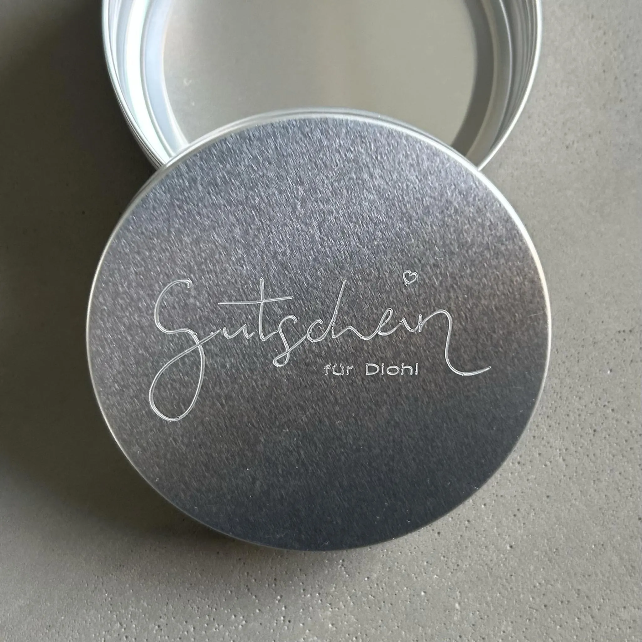 Geschenkdose “Gutschein für Dich”