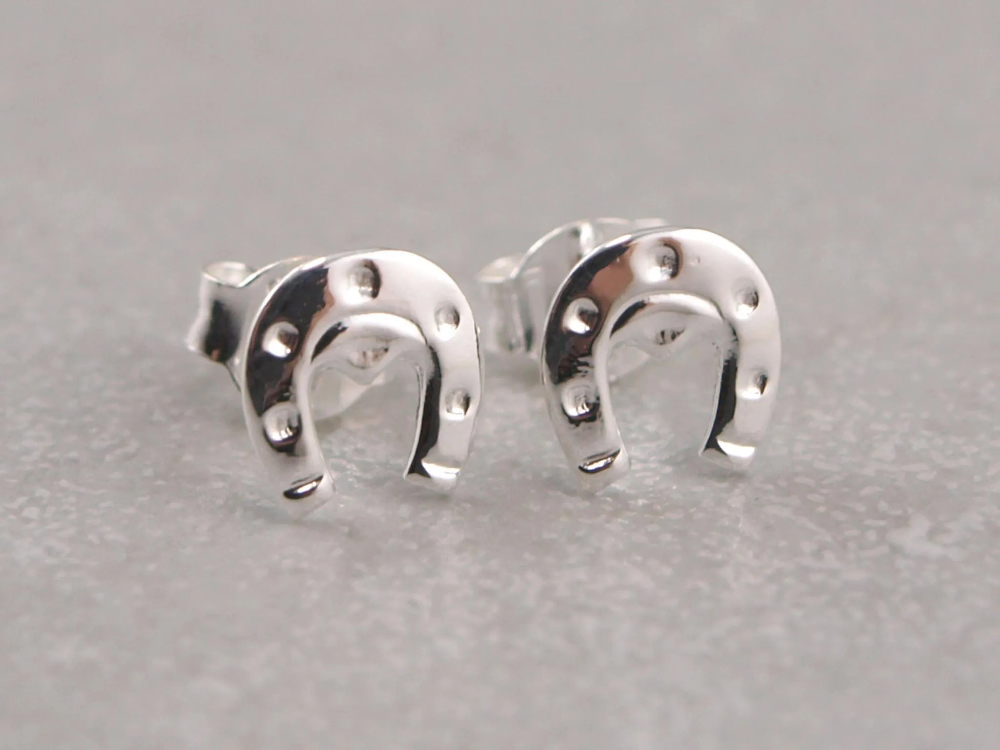 Hufeisen Ohrring aus 925er Silber