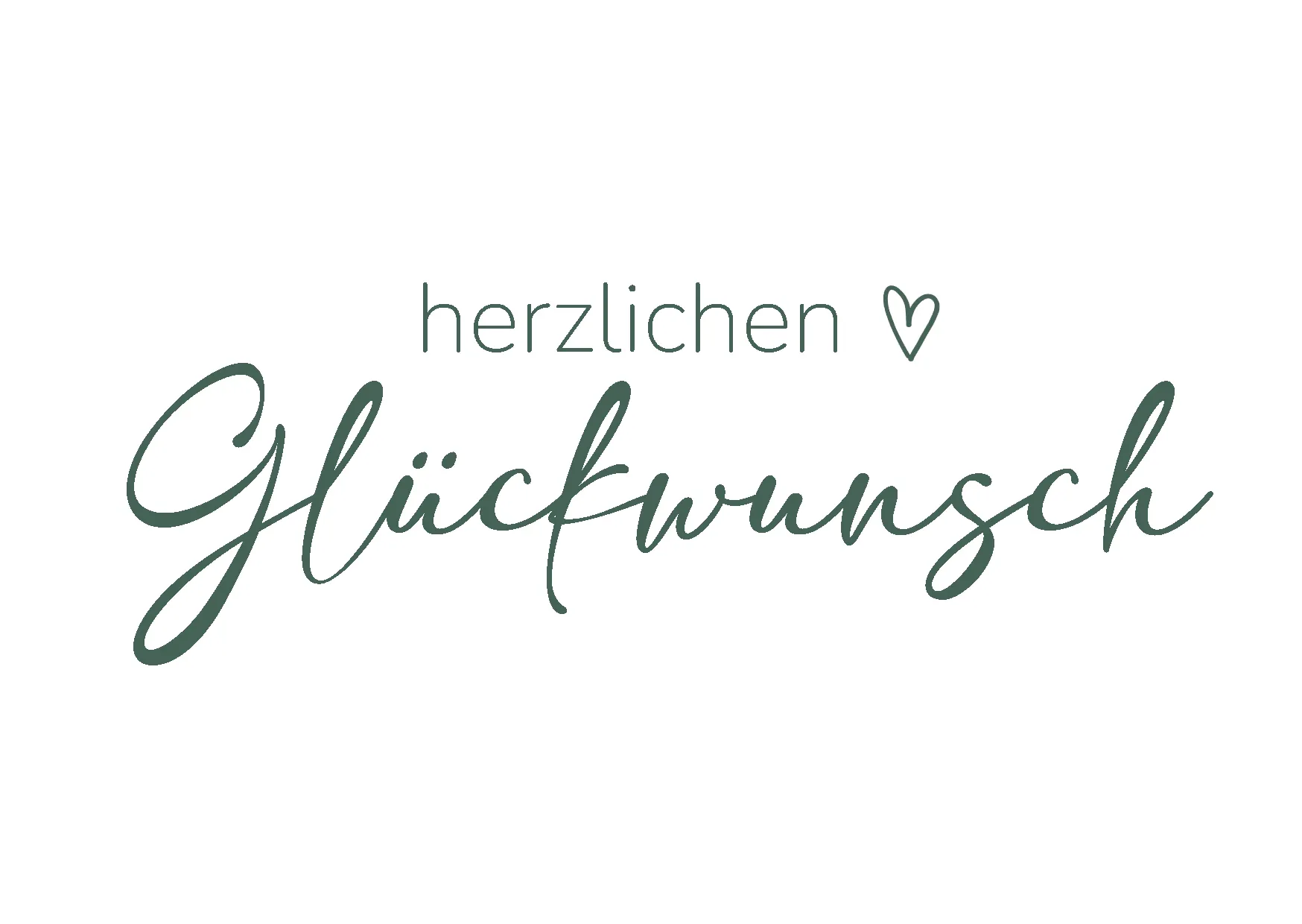 Grußkarte, Geschenkkarte herzlichen Glückwunsch