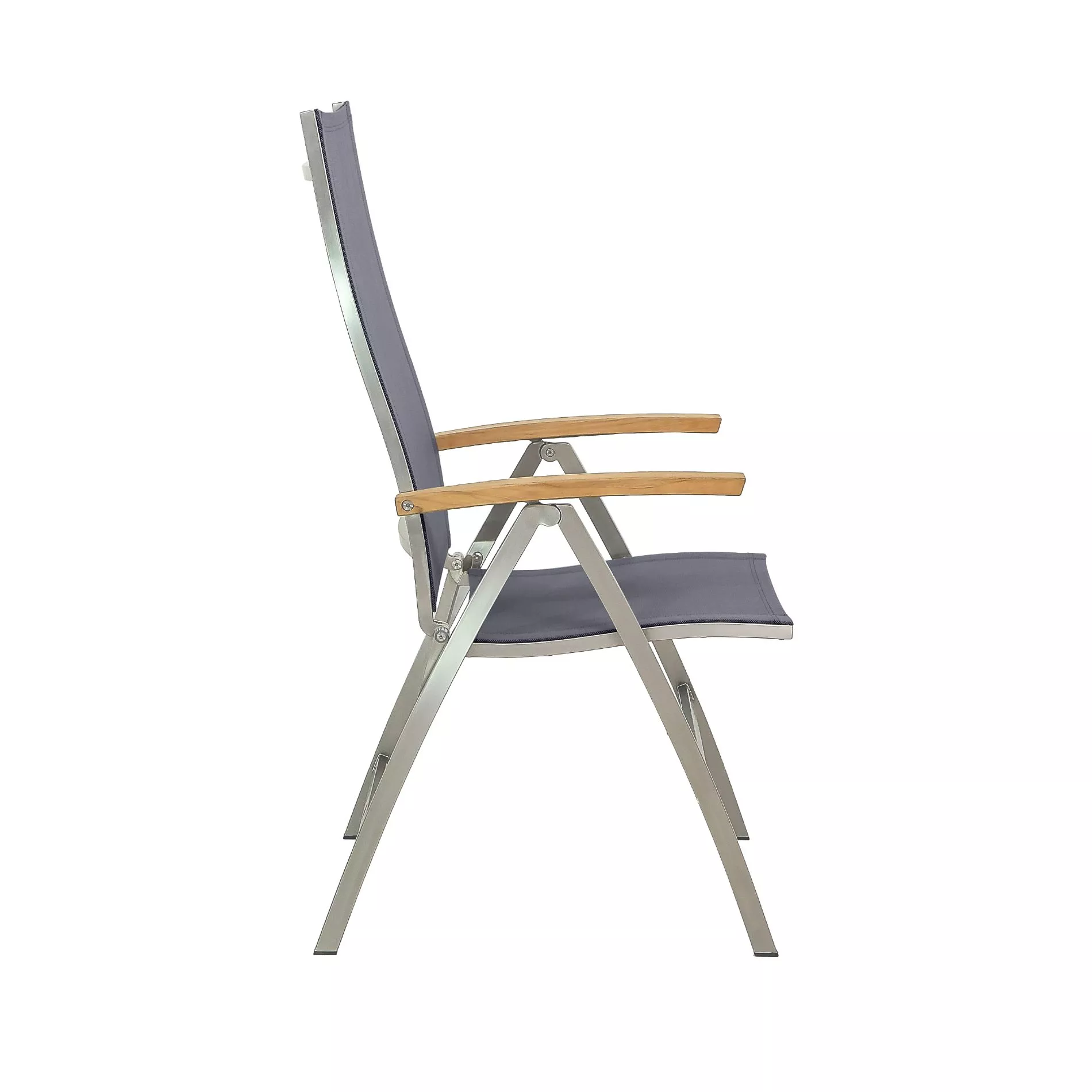 CASA DOMA Mineo/Perano Gartenmöbel-Set mit Klappsessel Sunproof® und Tisch Teak, 5-teilig – Bild 9