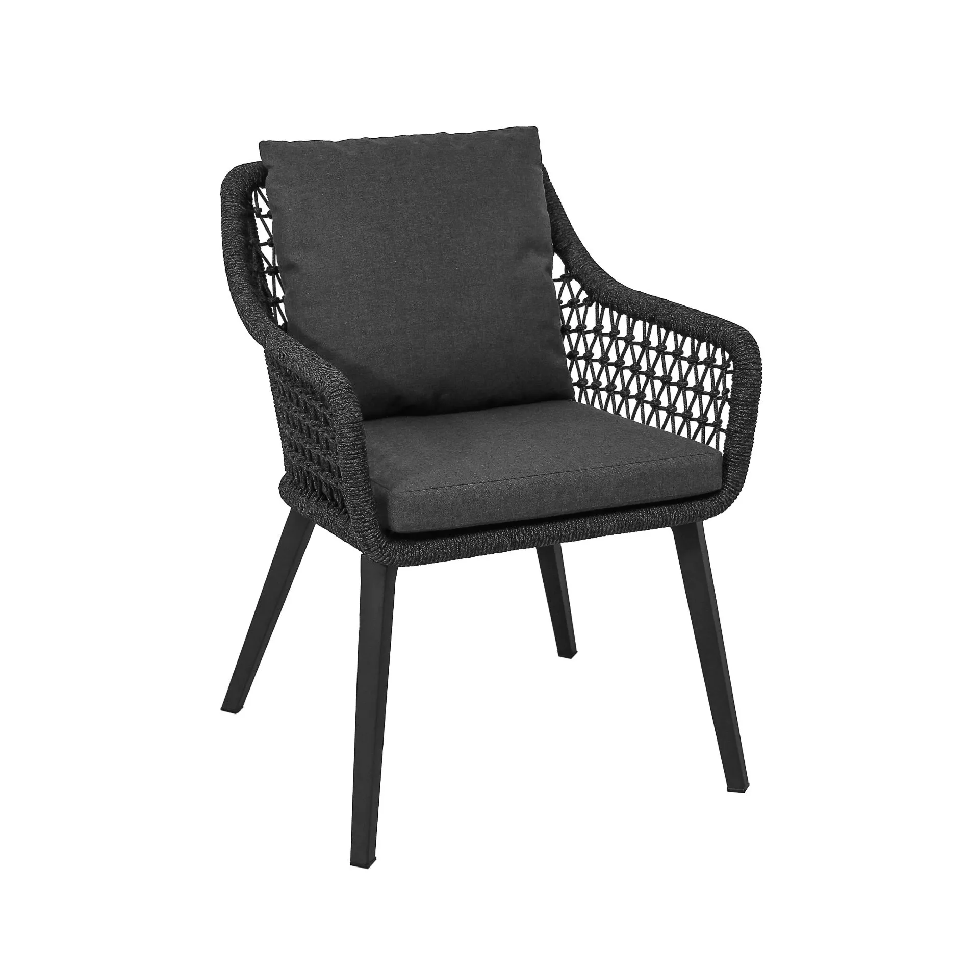 CASA DOMA Ribera/Falerna Gartenmöbel-Set mit Diningsessel, Diningbank L-Form und Tisch HPL, 5-teilig – Bild 2