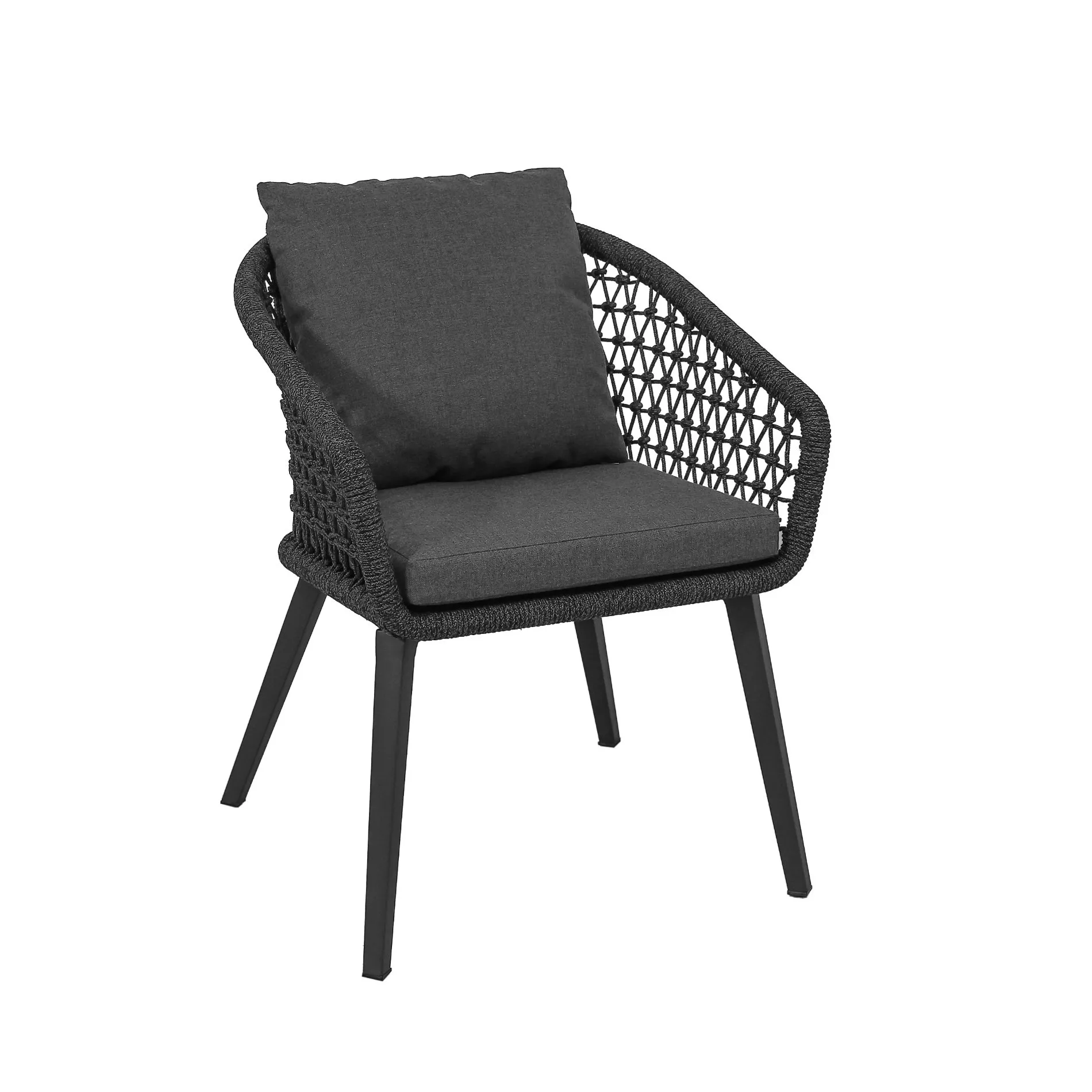 CASA DOMA Ribera/Siderno Gartenmöbel-Set mit Diningsessel Rundform und Tisch Teak, 9-teilig – Bild 2