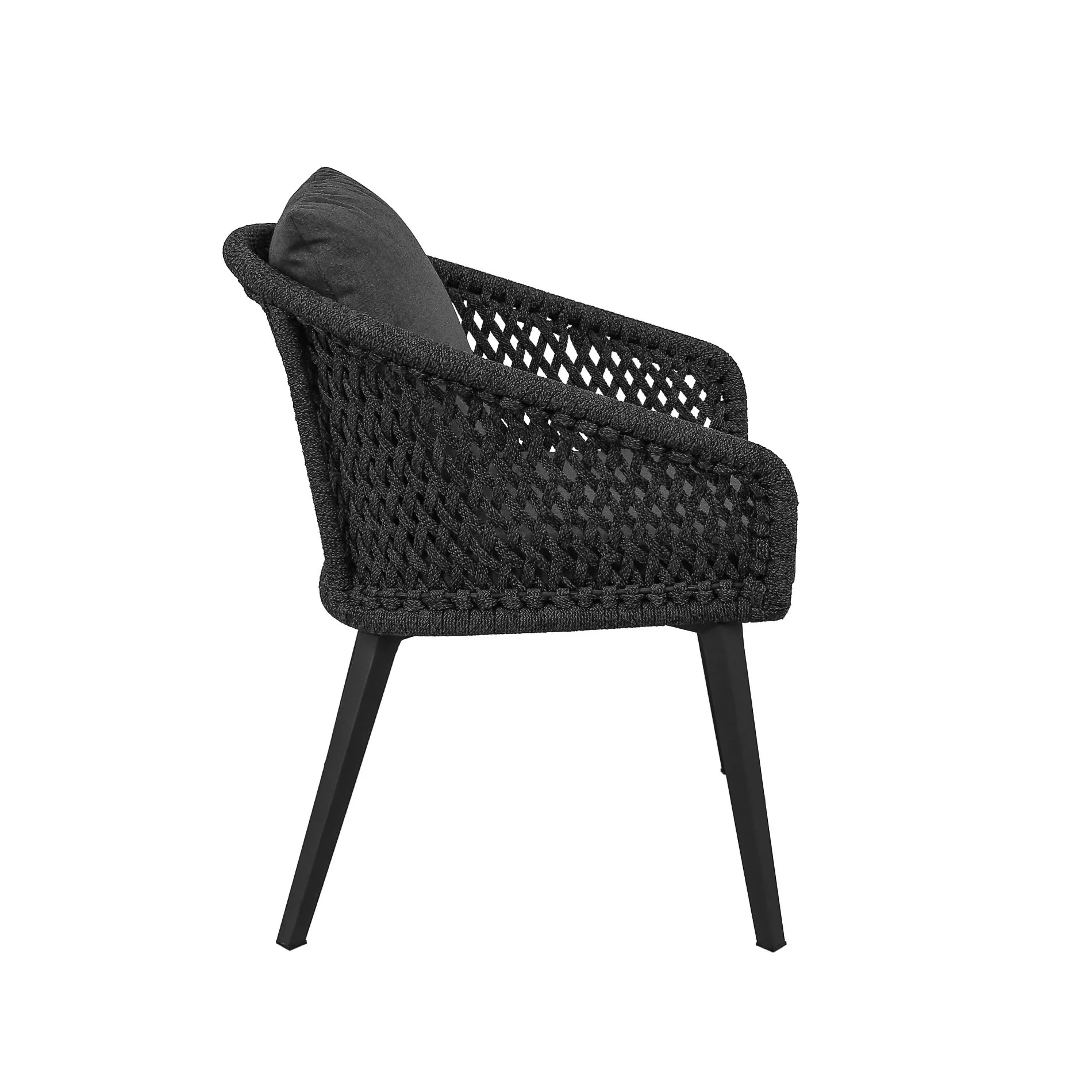CASA DOMA Ribera/Siderno Gartenmöbel-Set mit Diningsessel Rundform und Tisch Teak, 9-teilig – Bild 8