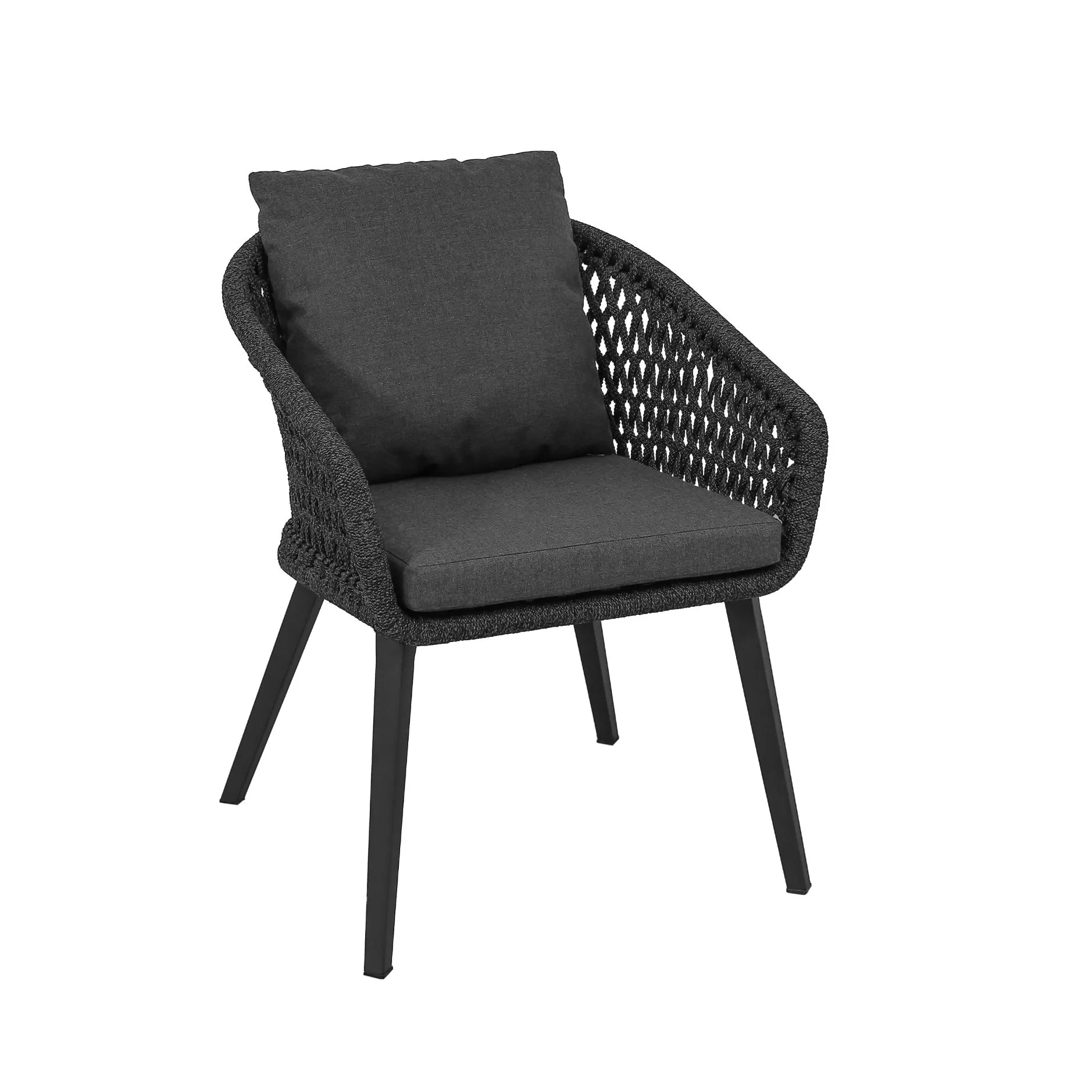 CASA DOMA Ribera/Siderno Gartenmöbel-Set mit Diningsessel Rundform und Tisch Teak, 9-teilig – Bild 7