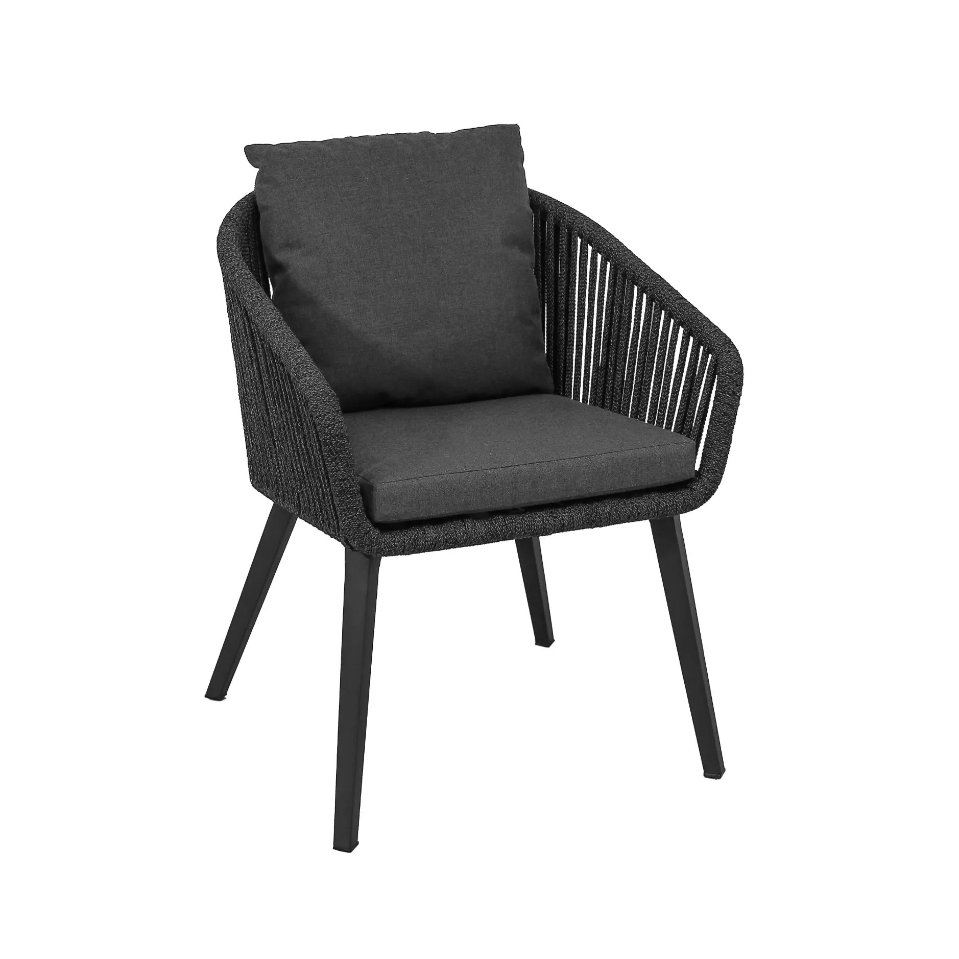 CASA DOMA Ribera/Siderno Gartenmöbel-Set mit Diningsessel Rundform und Tisch Teak, 9-teilig – Bild 9