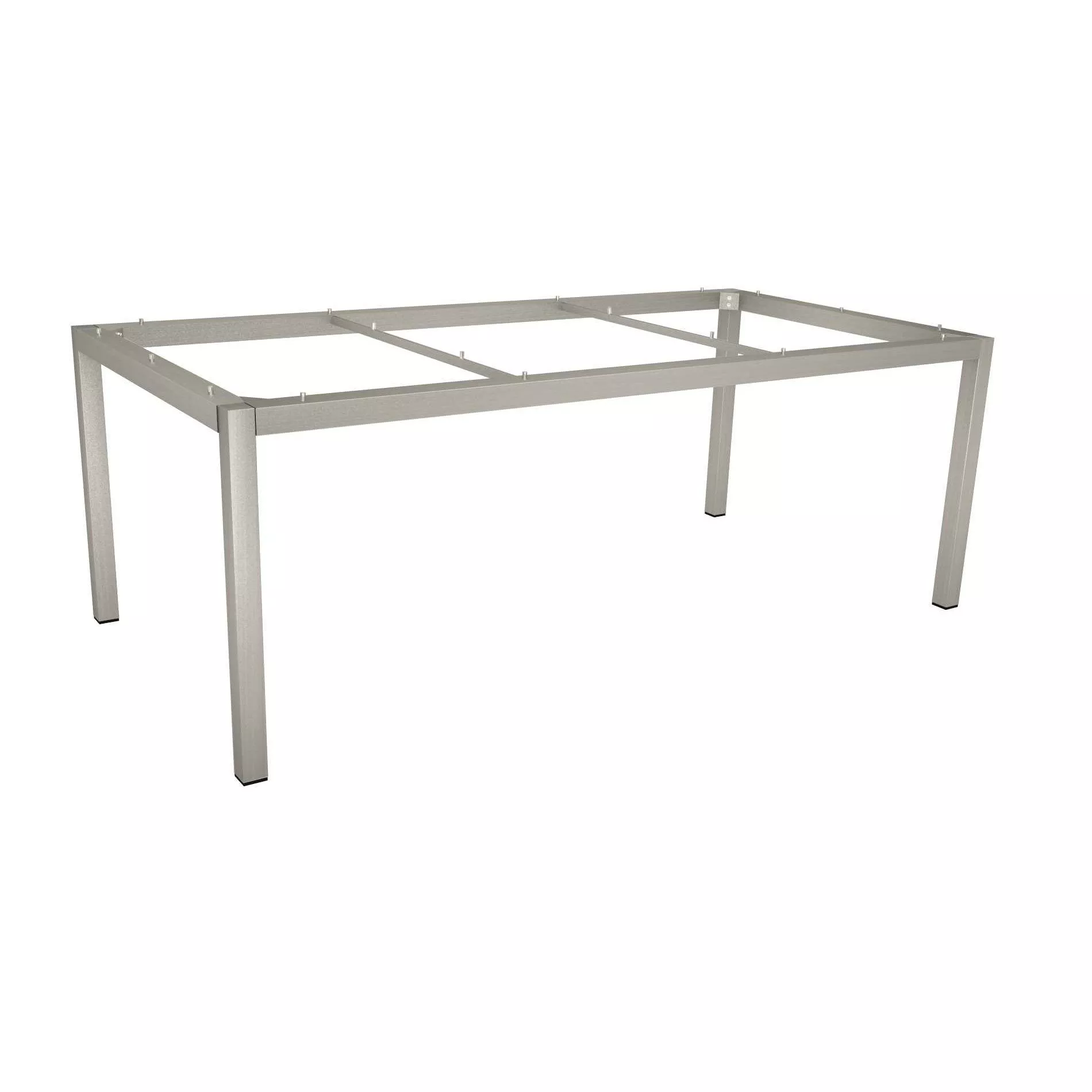 Stern Gartenmöbel-Set mit Stuhl New Top und Tisch Classic Edelstahl/HPL 200×100 cm, 7-teilig – Bild 4